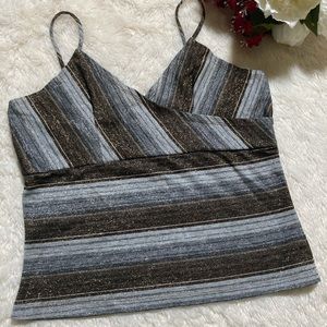 ✨4xHP!✨ Malibu | Gold Silver Bronze Metallic Cropped Tank Top